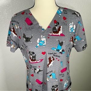 Nurse Scrub Yoga Dogs Cats Goats Dickies